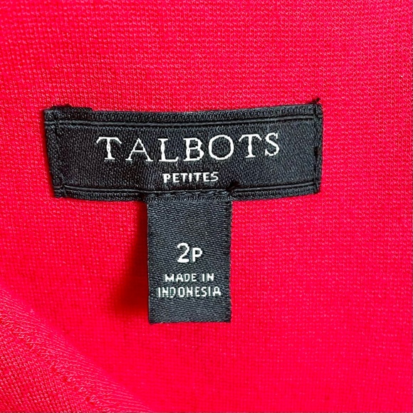 Talbots V-neck Midi Dress with Front Pockets Red Size 2 - Picture 6 of 8